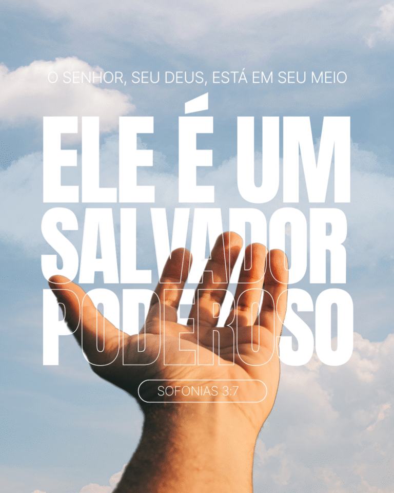 Post do instagram frase de fé moderno azul